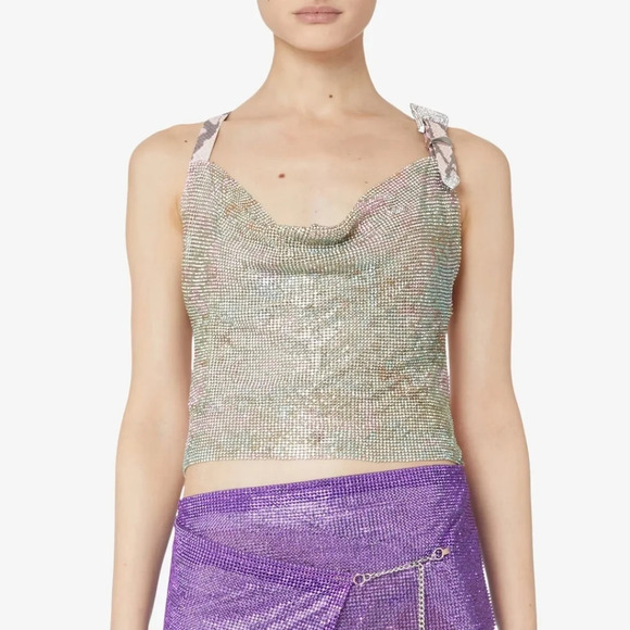 Poster Girl Mirage Amethyst Crystal Chainmail Bambi Top Buckle Strap Size Small - Picture 3 of 13